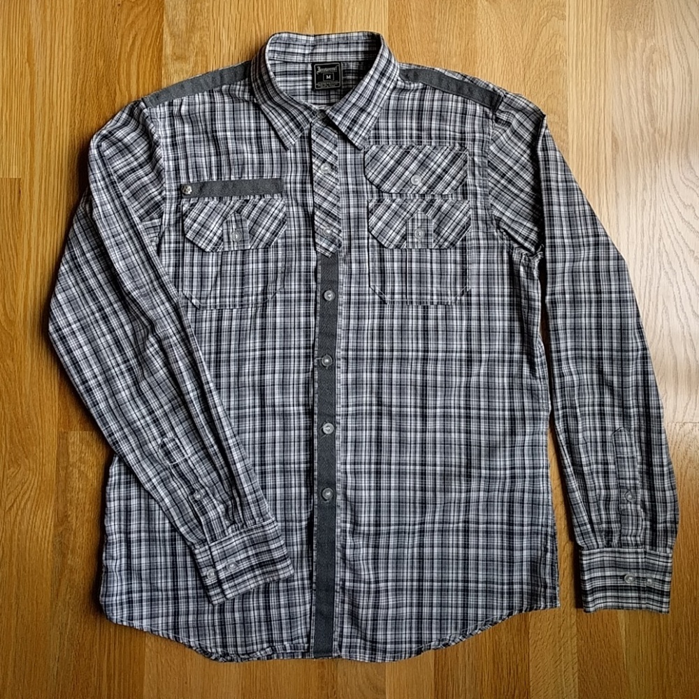 Mens Gray Dress Shirt